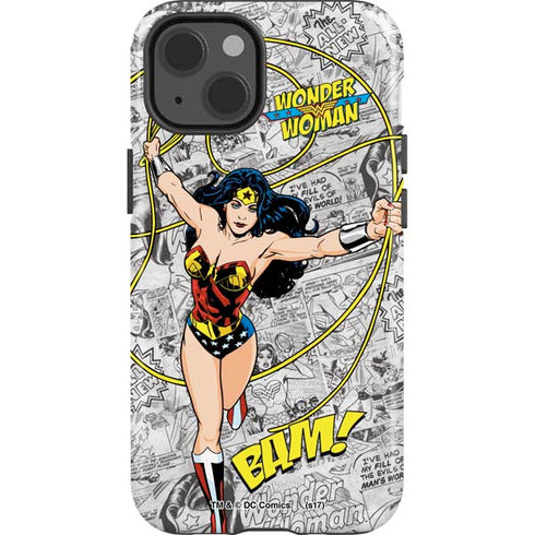 DC Comics Wonder Woman Classic Action Pose iPhone 15 Impact Case