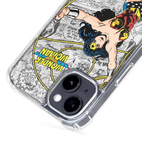 DC Comics Wonder Woman Classic Action Pose iPhone 15 Plus MagSafe Case
