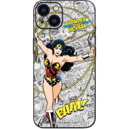 DC Comics Wonder Woman Classic Action Pose iPhone 15 Plus Skin