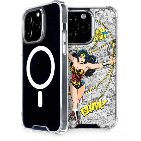 DC Comics Wonder Woman Classic Action Pose iPhone 14 Pro MagSafe Case