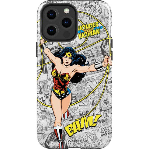 DC Comics Wonder Woman Classic Action Pose iPhone 15 Pro Max Impact Case