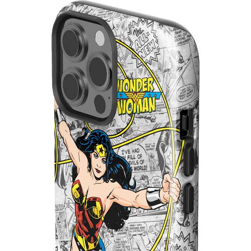 DC Comics Wonder Woman Classic Action Pose iPhone 15 Pro Max Impact Case