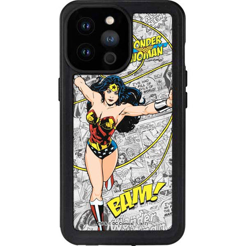 DC Comics Wonder Woman Classic Action Pose iPhone 14 Pro Max Waterproof Case