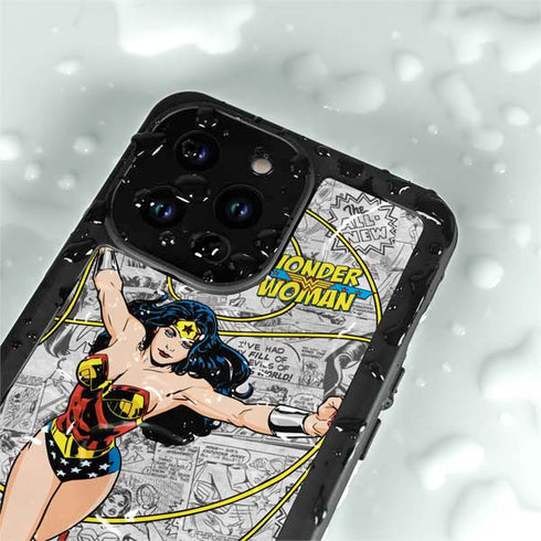 DC Comics Wonder Woman Classic Action Pose iPhone 14 Pro Max Waterproof Case