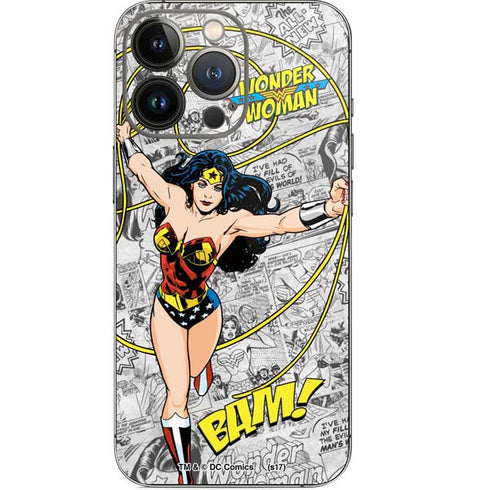 DC Comics Wonder Woman Classic Action Pose iPhone 14 Pro Skin