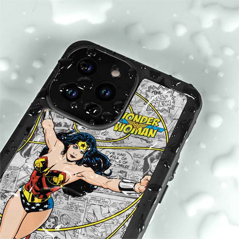 DC Comics Wonder Woman Classic Action Pose iPhone 14 Pro Waterproof Case