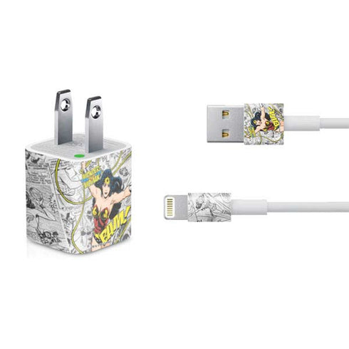 DC Comics Wonder Woman Classic Action Pose iPhone Charger (5W USB) Skin