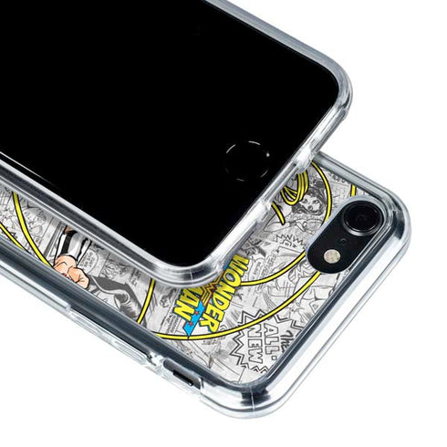 DC Comics Wonder Woman Classic Action Pose iPhone SE (2nd & 3rd Gen) Clear Case