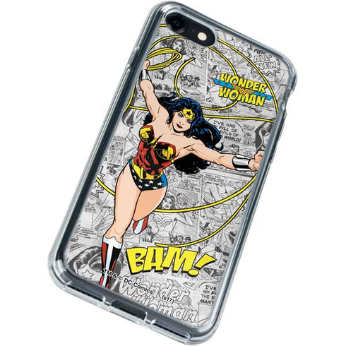 DC Comics Wonder Woman Classic Action Pose iPhone SE (2nd & 3rd Gen) Clear Case
