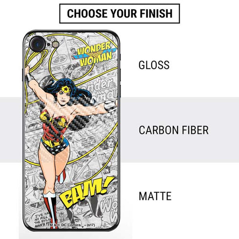 DC Comics Wonder Woman Classic Action Pose iPhone SE (2nd & 3rd Gen) Skin