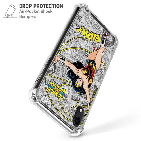 DC Comics Wonder Woman Classic Action Pose iPhone XR Clear Case