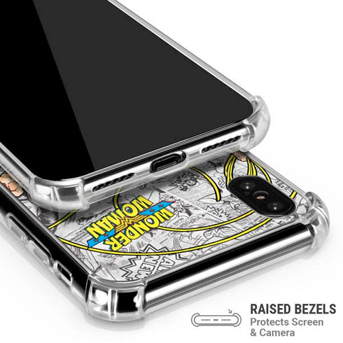 DC Comics Wonder Woman Classic Action Pose iPhone XS Max Clear Case