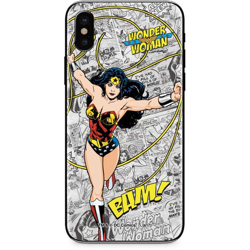 DC Comics Wonder Woman Classic Action Pose iPhone XS Skin