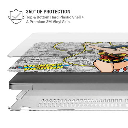 DC Comics Wonder Woman Classic Action Pose MacBook Pro 16in (2021-25) Case plus Skin