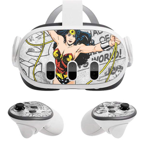 DC Comics Wonder Woman Classic Action Pose Meta Quest 3 Skin
