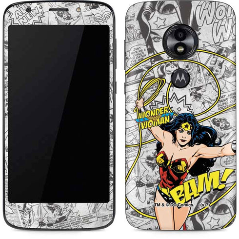 DC Comics Wonder Woman Classic Action Pose Moto E5 Play Skin
