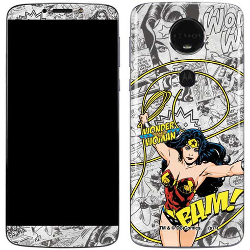 DC Comics Wonder Woman Classic Action Pose Moto E5 Plus Skin