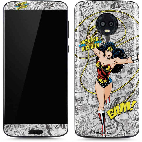 DC Comics Wonder Woman Classic Action Pose Moto G6 Skin
