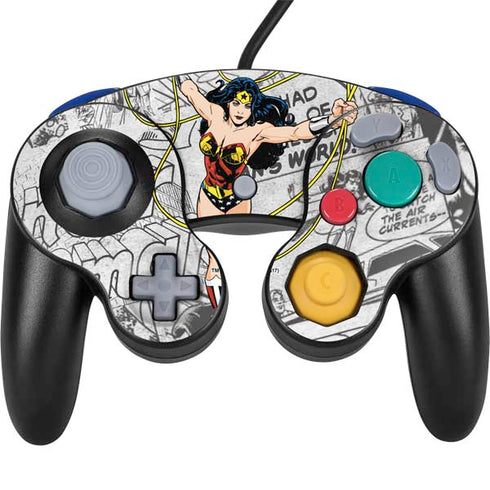 DC Comics Wonder Woman Classic Action Pose Nintendo GameCube Controller Skin