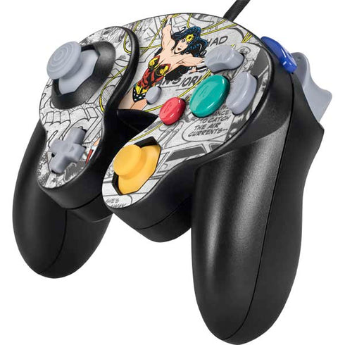DC Comics Wonder Woman Classic Action Pose Nintendo GameCube Controller Skin