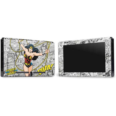 DC Comics Wonder Woman Classic Action Pose Nintendo Switch Bundle Skin