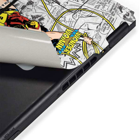 DC Comics Wonder Woman Classic Action Pose Nintendo Switch Bundle Skin