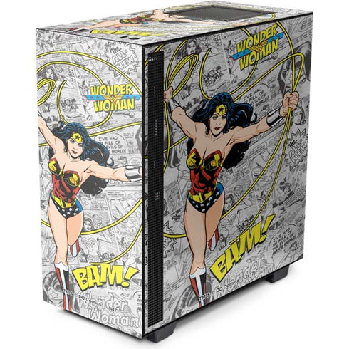 DC Comics Wonder Woman Classic Action Pose NZXT H510 Compact ATX Mid-Tower Case Skin
