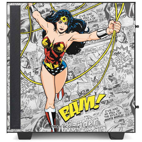 DC Comics Wonder Woman Classic Action Pose NZXT H510 Compact ATX Mid-Tower Case Skin