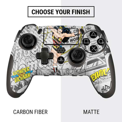 DC Comics Wonder Woman Classic Action Pose PlayStation Scuf Vantage 2 Controller Skin