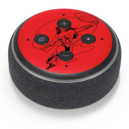 DC Comics Wonder Woman Comic Pop Amazon Echo Dot Skin