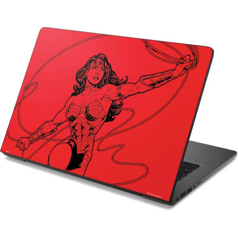 DC Comics Wonder Woman Comic Pop Dell Chromebook Skin