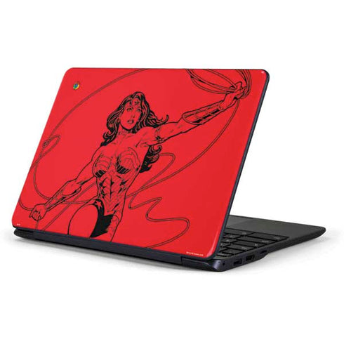 DC Comics Wonder Woman Comic Pop Samsung Chromebook Skin