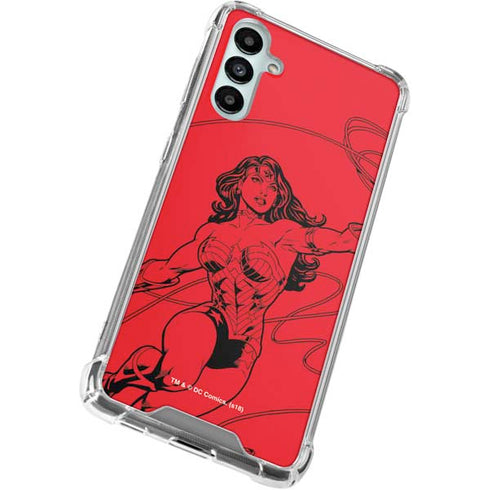 DC Comics Wonder Woman Comic Pop Galaxy A15 5G Clear Case