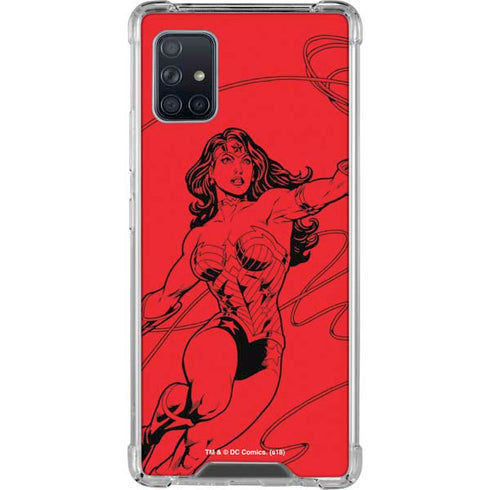 DC Comics Wonder Woman Comic Pop Galaxy A51 5G Clear Case
