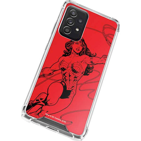 DC Comics Wonder Woman Comic Pop Galaxy A52 5G Clear Case