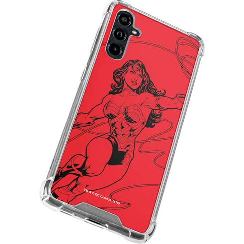 DC Comics Wonder Woman Comic Pop Galaxy A54 5G Clear Case
