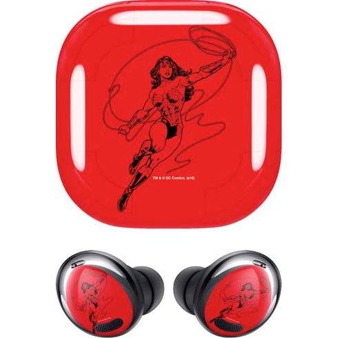 DC Comics Wonder Woman Comic Pop Galaxy Buds Pro Skin