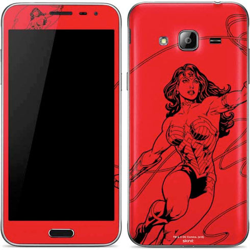 DC Comics Wonder Woman Comic Pop Galaxy J3 Skin