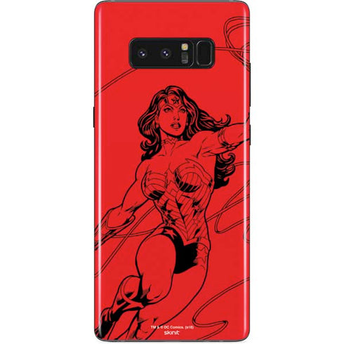 DC Comics Wonder Woman Comic Pop Galaxy Note 8 Skin