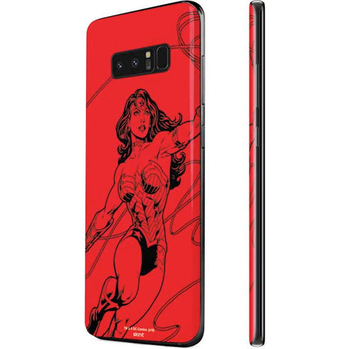 DC Comics Wonder Woman Comic Pop Galaxy Note 8 Skin