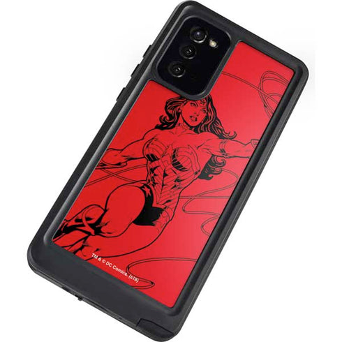 DC Comics Wonder Woman Comic Pop Galaxy Note20 5G Waterproof Case