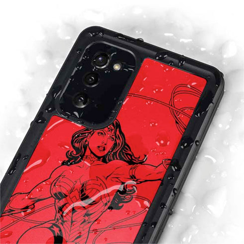 DC Comics Wonder Woman Comic Pop Galaxy Note20 5G Waterproof Case