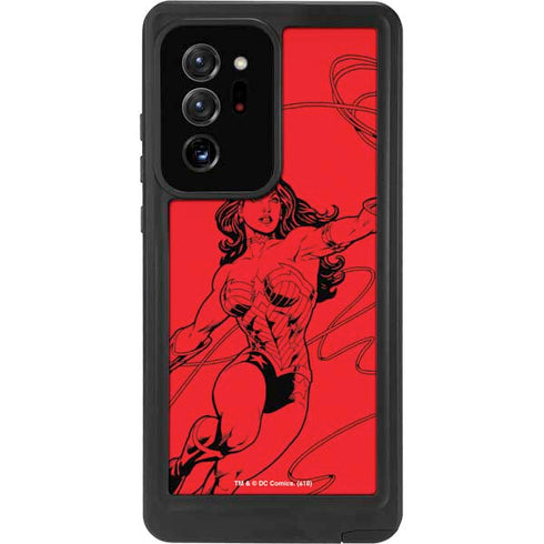 DC Comics Wonder Woman Comic Pop Galaxy Note20 Ultra 5G Waterproof Case