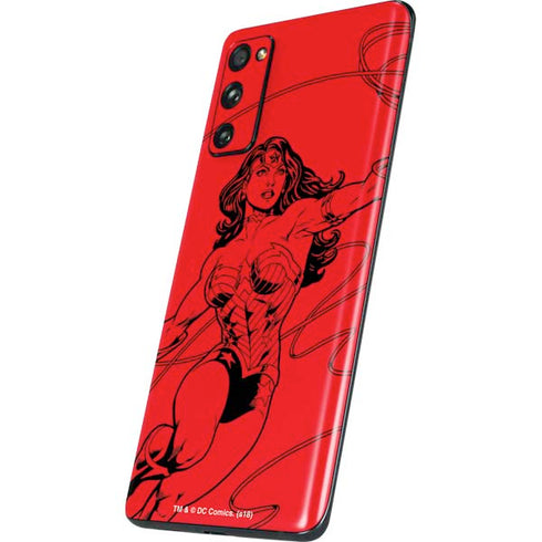 DC Comics Wonder Woman Comic Pop Galaxy S20 Fan Edition Skin
