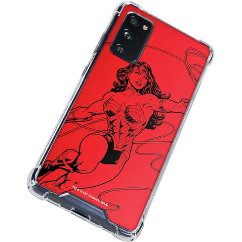 DC Comics Wonder Woman Comic Pop Galaxy S20 FE Clear Case
