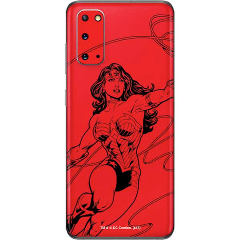 DC Comics Wonder Woman Comic Pop Galaxy S20 Skin