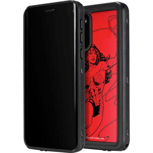 DC Comics Wonder Woman Comic Pop Galaxy S20 Waterproof Case