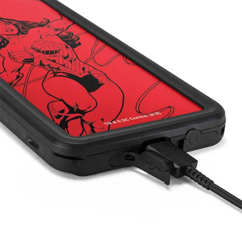 DC Comics Wonder Woman Comic Pop Galaxy S20 Waterproof Case