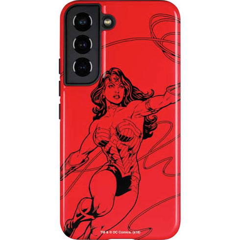 DC Comics Wonder Woman Comic Pop Galaxy S22 Pro Case