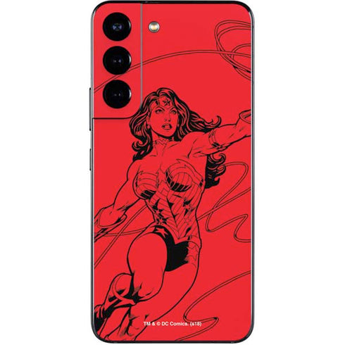 DC Comics Wonder Woman Comic Pop Galaxy S22 Skin
